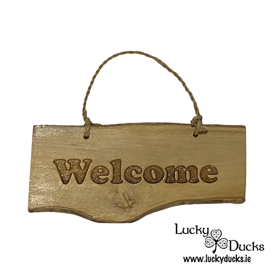 " Welcome " Duck sign