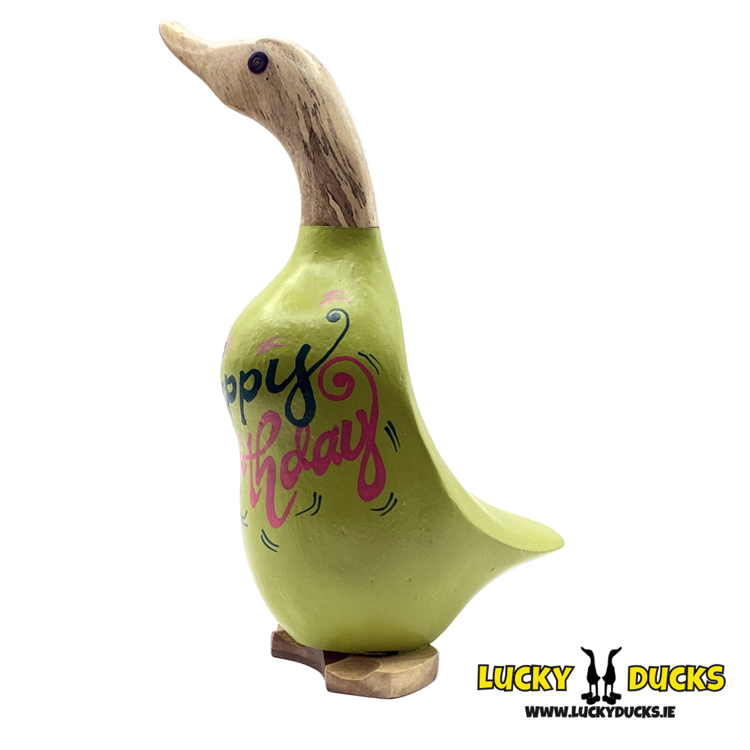 Happy Birthday Lime Green Duckling
