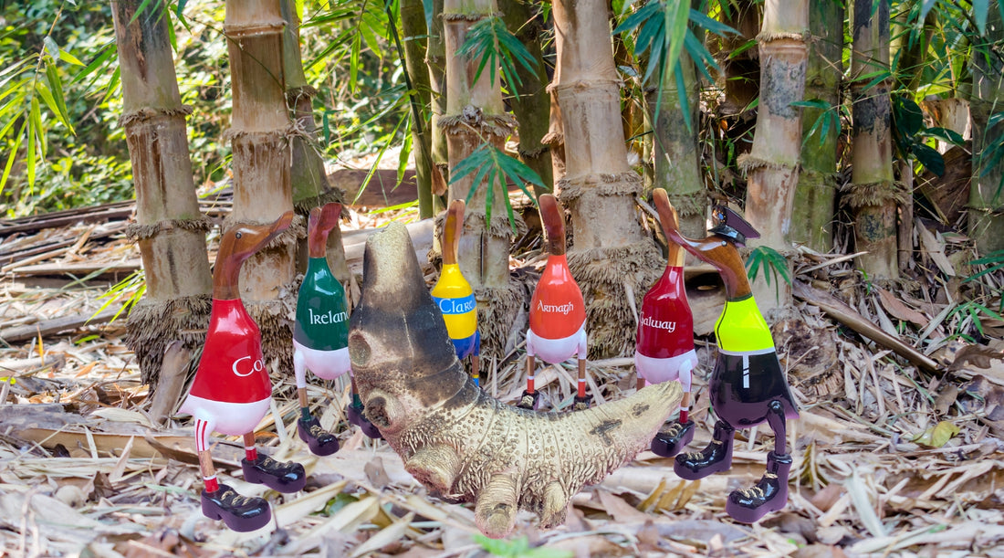 Crafting Bamboo Root Ducks with Lucky Ducks.