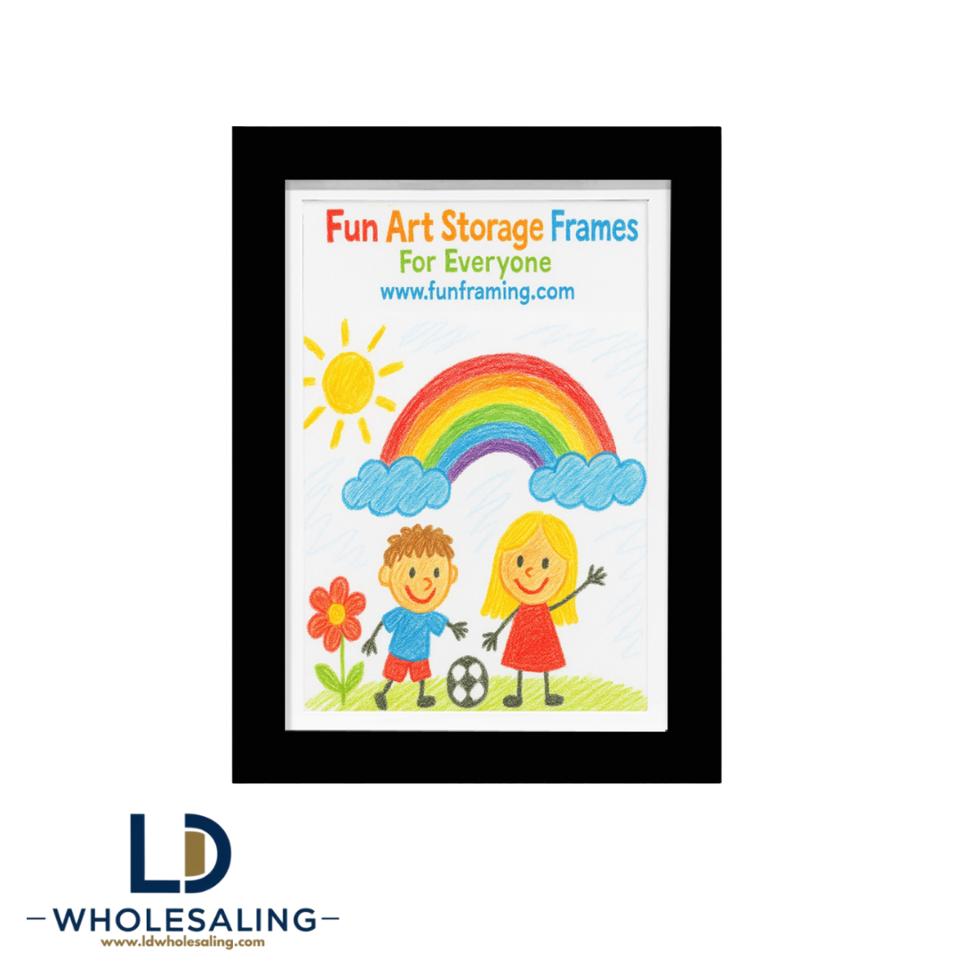 Kids Art Frame A4 Black
