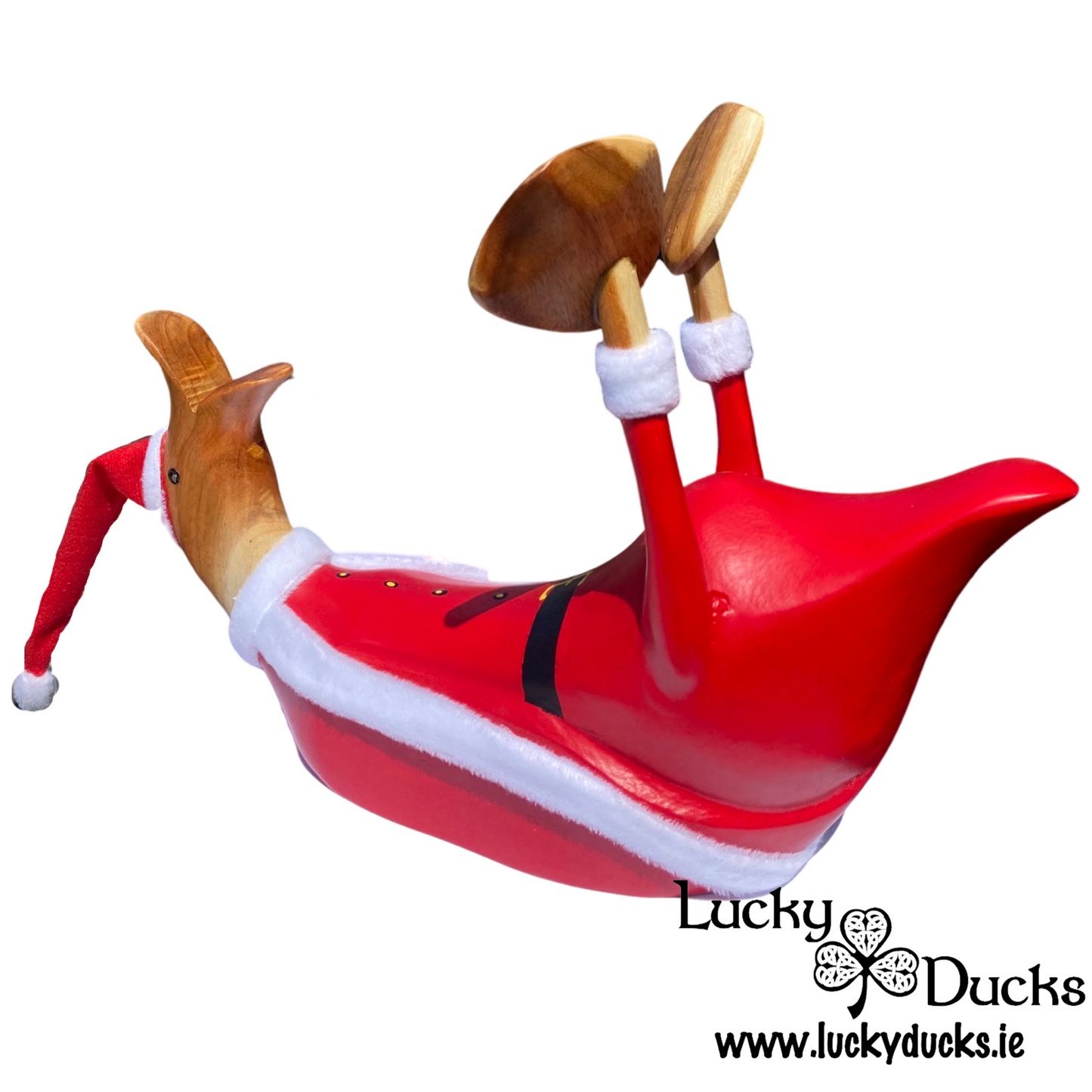 Santa drunk duck