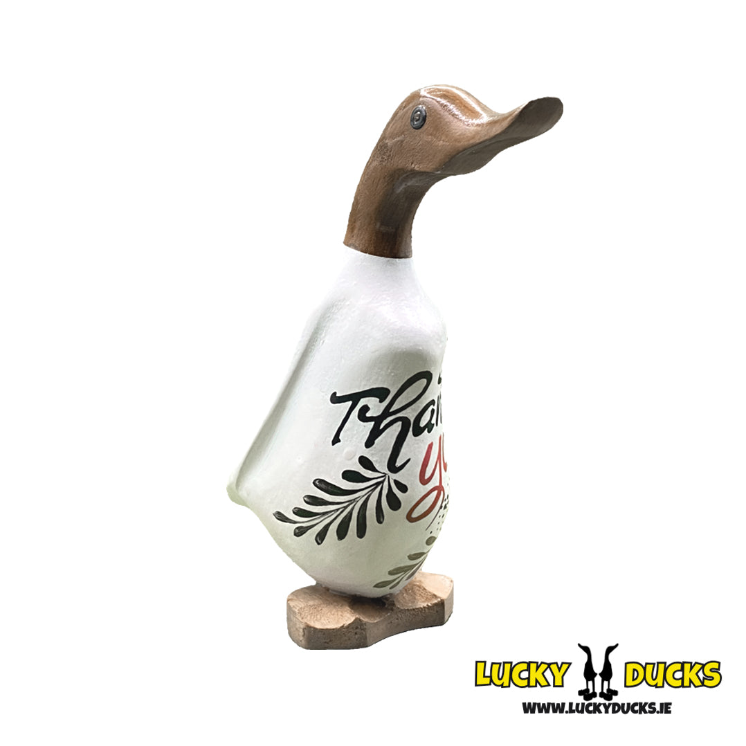 Thank You Duckling White with Flower